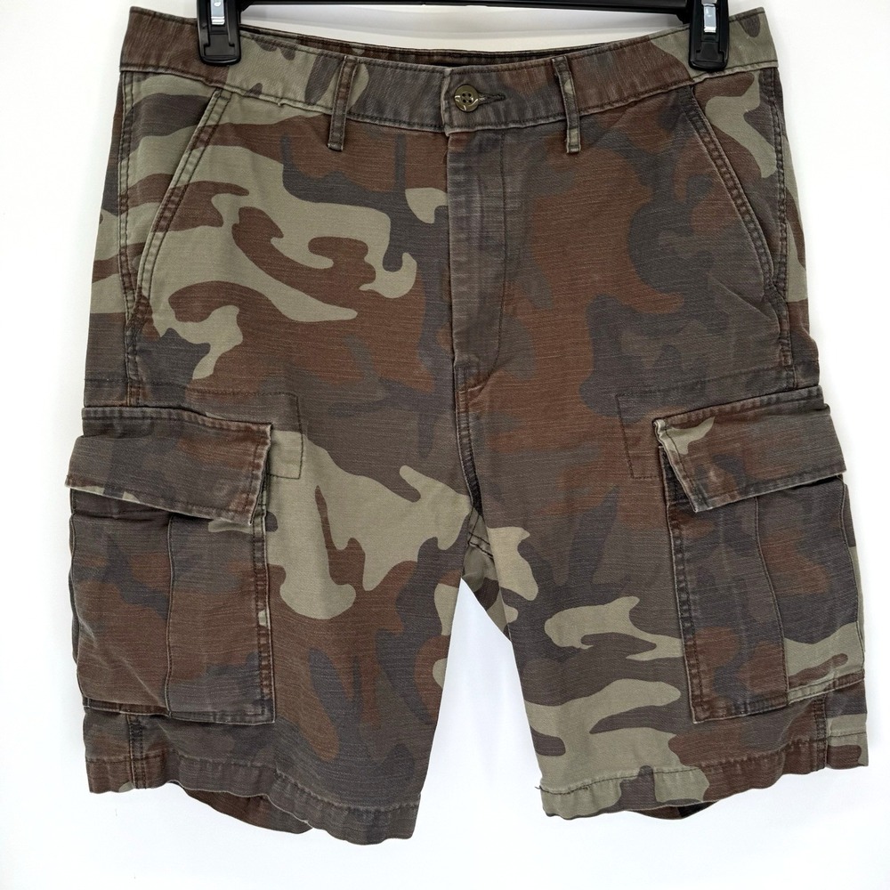 Levi's Cargo Shorts Mens 32 Brown Camo Woodland Utility Cotton 4100478200